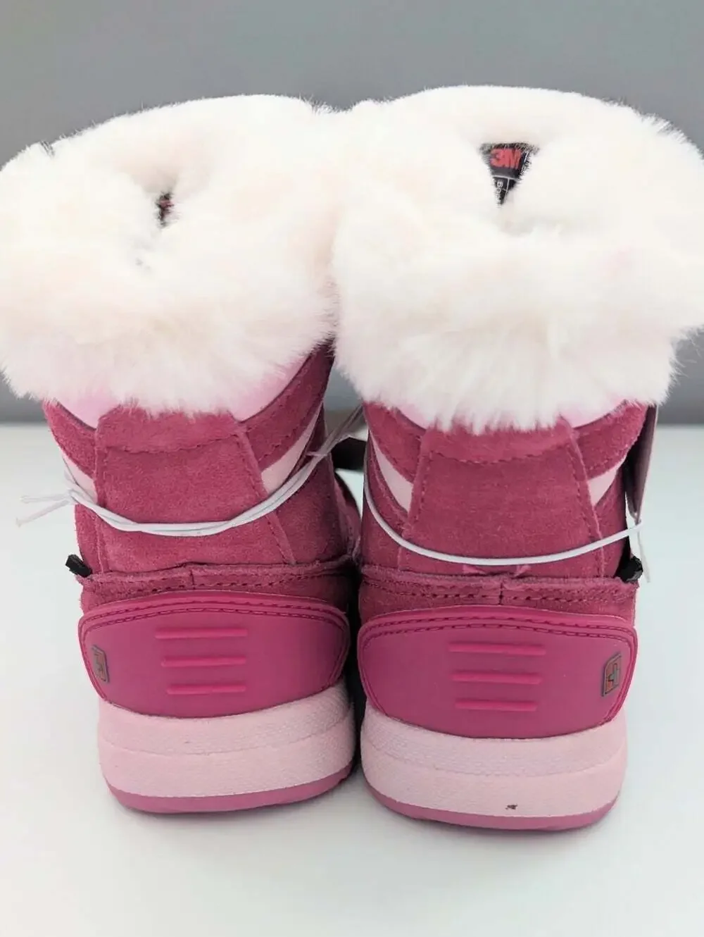NWT Swiss Tech Girls' (Size8) Suede Waterproof Winter Snow Boots w/Faux Fur Cuff